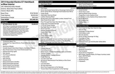 2014 Hyundai Elantra GT Base w/Blue