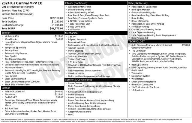2024 Kia Carnival EX