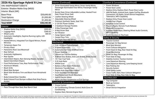2026 Kia Sportage Hybrid X-Line