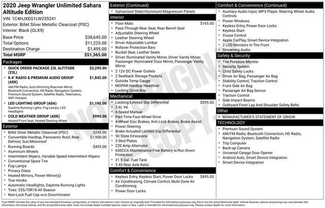 2020 Jeep Wrangler Unlimited Sahara