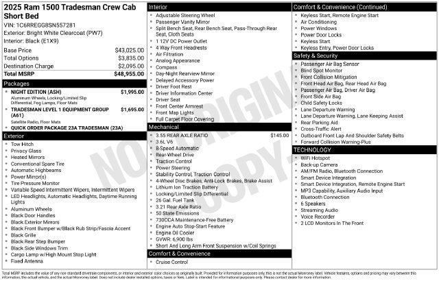 2025 RAM 1500 Tradesman
