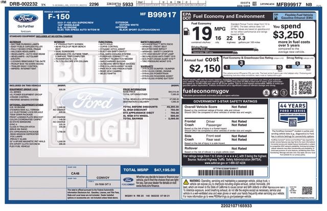 2021 Ford F-150 XL