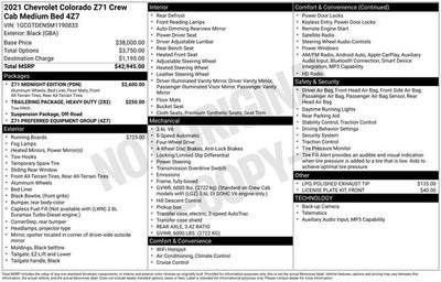 2021 Chevrolet Colorado Z71