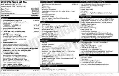 2021 GMC Acadia SLT