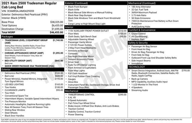 2021 RAM 2500 Tradesman