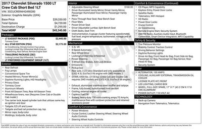 2017 Chevrolet Silverado 1500 LT LT1