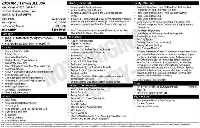 2024 GMC Terrain SLE