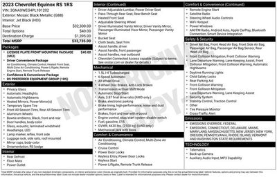2023 Chevrolet Equinox RS