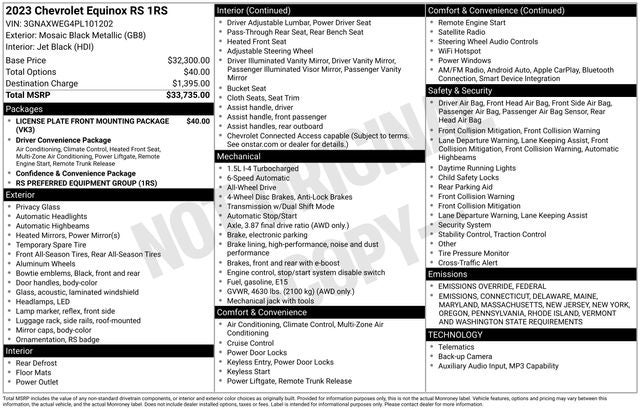 2023 Chevrolet Equinox RS
