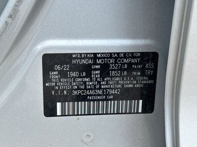 2022 Hyundai Accent SE