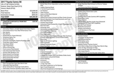 2017 Toyota Camry SE