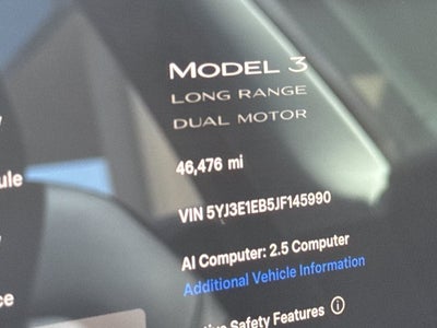 2018 Tesla Model 3 Long Range