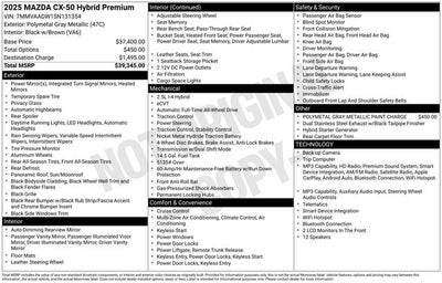2025 Mazda Mazda CX-50 Hybrid Premium