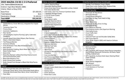 2025 Mazda Mazda CX-50 2.5 S Preferred Package