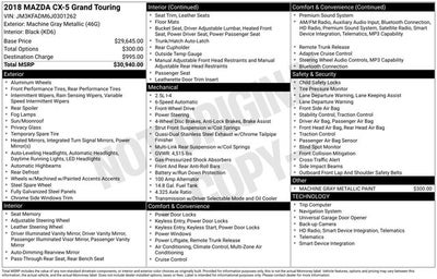 2018 Mazda Mazda CX-5 Grand Touring