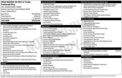 2024 Mazda Mazda CX-90 3.3 Turbo Preferred Plus