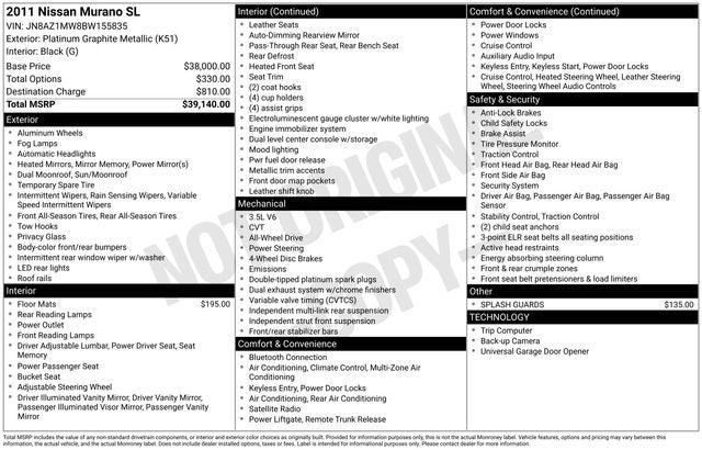 2011 Nissan Murano SL
