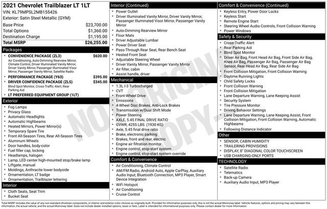 2021 Chevrolet TrailBlazer LT