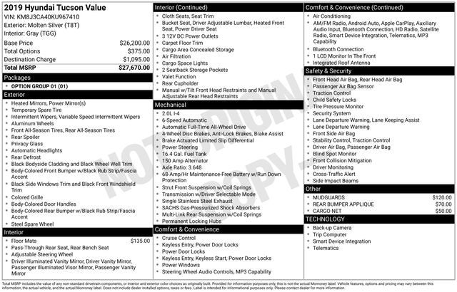 2019 Hyundai Tucson Value