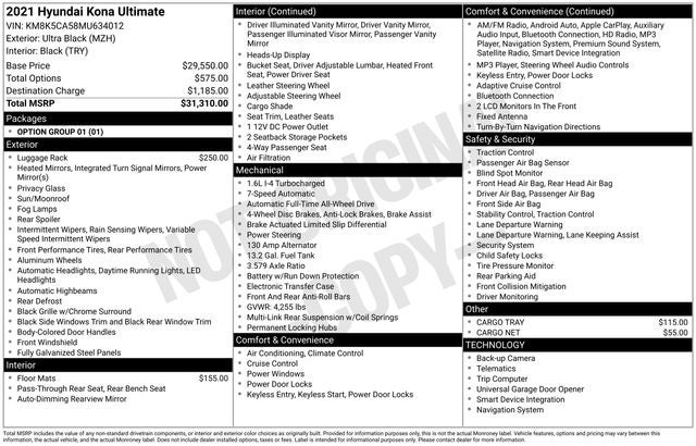 2021 Hyundai Kona Ultimate