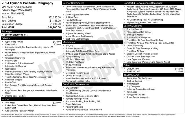 2024 Hyundai Palisade Calligraphy