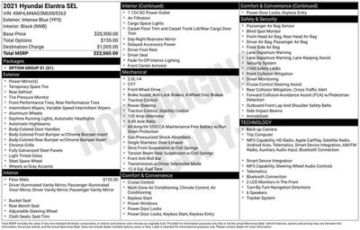 2021 Hyundai Elantra SEL