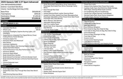 2025 Genesis G80 3.5T