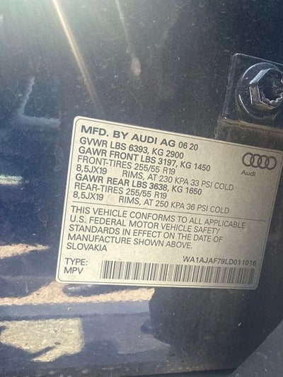 2020 Audi Q7 45 Premium quattro