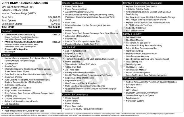 2021 BMW 5 Series 530i