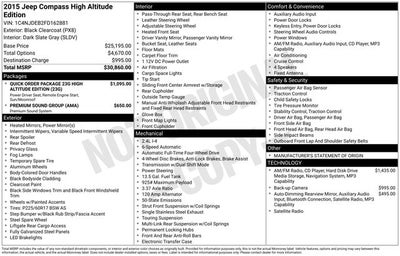 2015 Jeep Compass Latitude