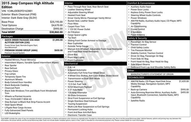 2015 Jeep Compass Latitude