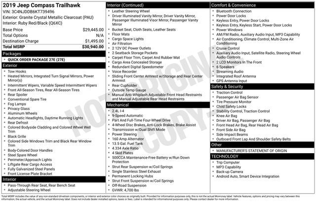 2019 Jeep Compass Trailhawk