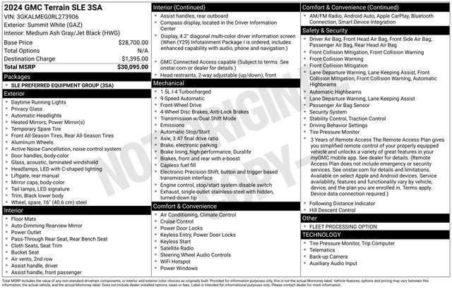 2024 GMC Terrain SLE