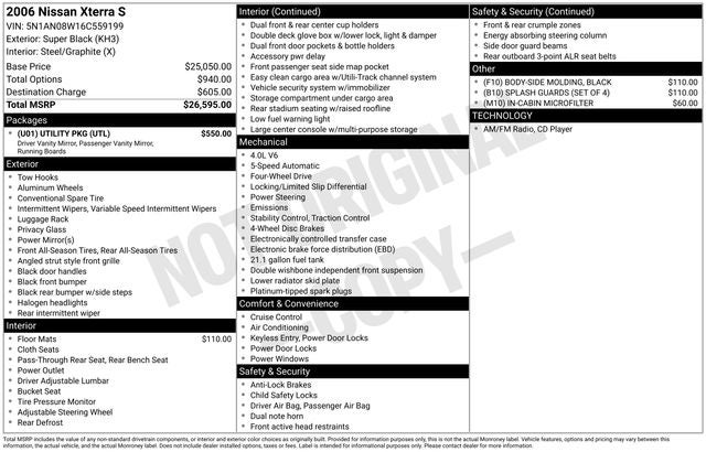 2006 Nissan Xterra S