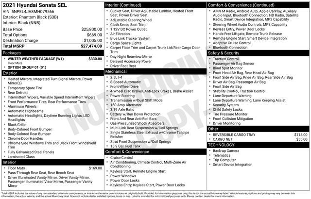 2021 Hyundai Sonata SEL