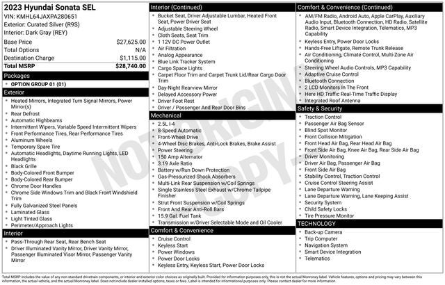 2023 Hyundai Sonata SEL