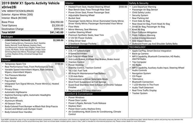 2019 BMW X1 xDrive28i