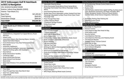 2019 Volkswagen Golf R DCC & Navigation 4Motion