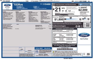 2019 Ford Taurus Limited