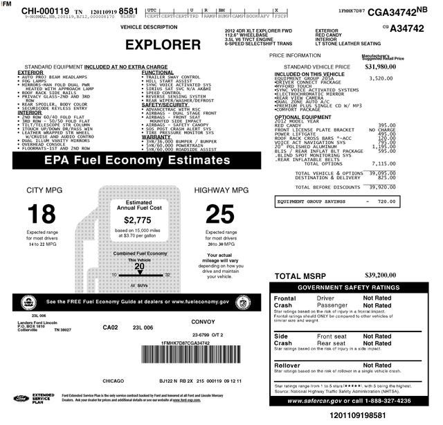2012 Ford Explorer XLT