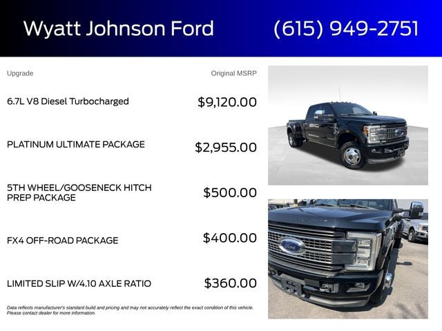 2018 Ford F-350SD Platinum DRW