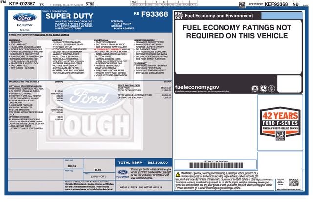 2019 Ford F-350SD Platinum DRW