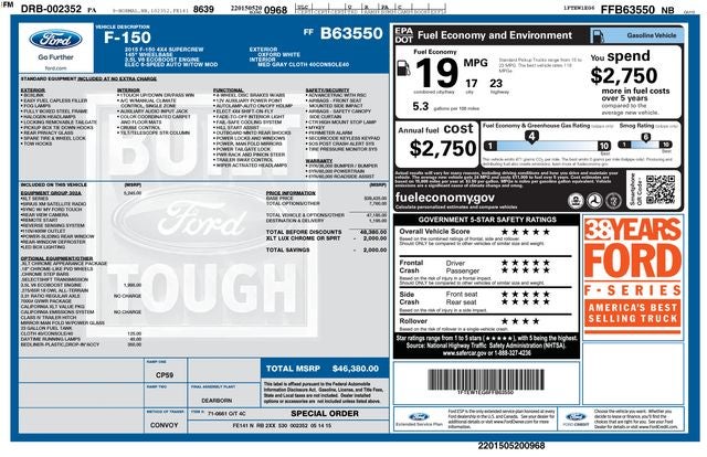 2015 Ford F-150 XL
