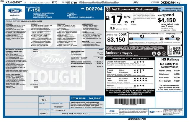 2013 Ford F-150 FX2