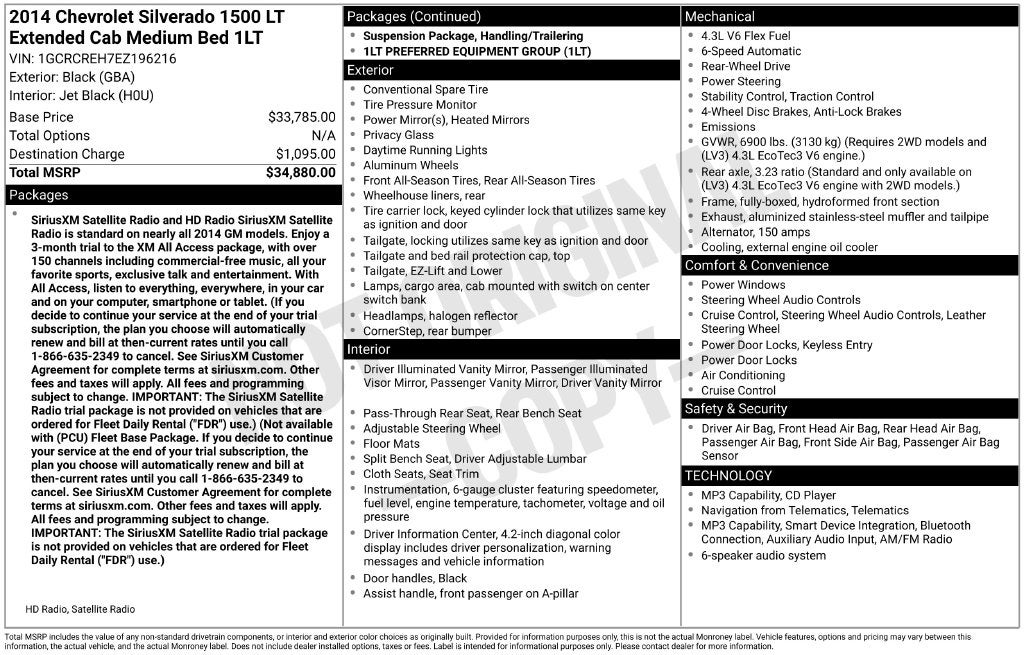 2014 Chevrolet Silverado 1500 LT LT1