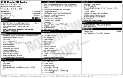 2008 Chrysler 300 Base