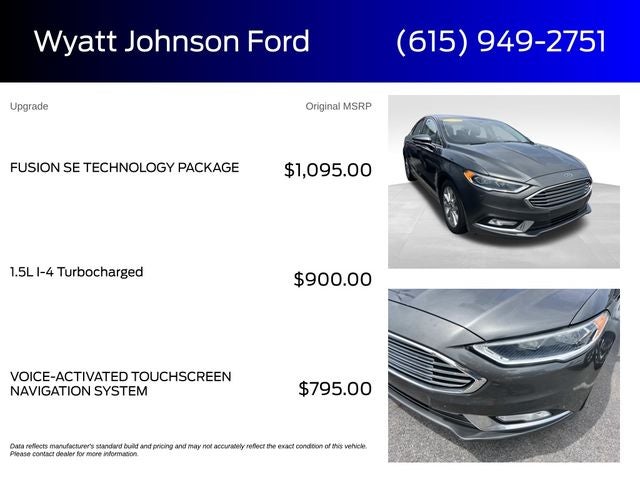 2017 Ford Fusion SE