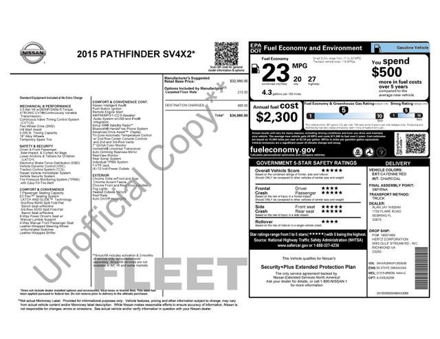 2015 Nissan Pathfinder SV