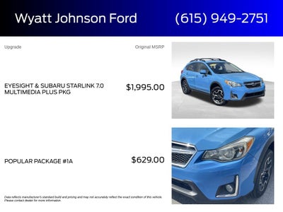 2016 Subaru Crosstrek 2.0i Premium