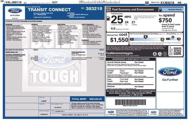 2019 Ford Transit Connect XLT